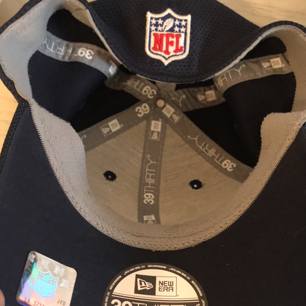 New Era Houston Texans - White/Blue Fitted Hat, size S/M.